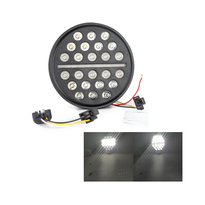

7 "Round Ultra-thin Line Multi LED Projection Headlights with DRL Club Style FXRT FXRD FXRP FXR