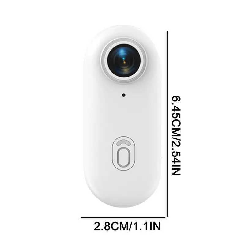 Mini Action Camera Wearable Necklace Camera 360-Degrees Rotatable 4k Resolution Compact Tool For Underwater Sports Streaming
