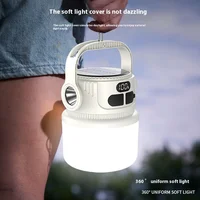 LED Solar Bulb Light Rechargeable Portable Lanterns Waterproof Outdoor Night Market Camping Tent Outage Emergency Lamp 3