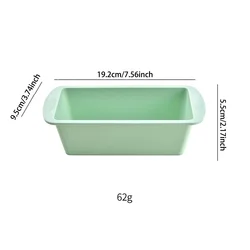 Silicone Nonstick Bread Loaf and Cake Mold - Kitchen Pastry Tool (1Pc Green S)