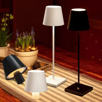 LED Table Lamps 3Levels Dimmable Wireless Led Desk Lamp Touch Night Light USB Rechargeable Touch Lamp For Room Study Office Bar 1