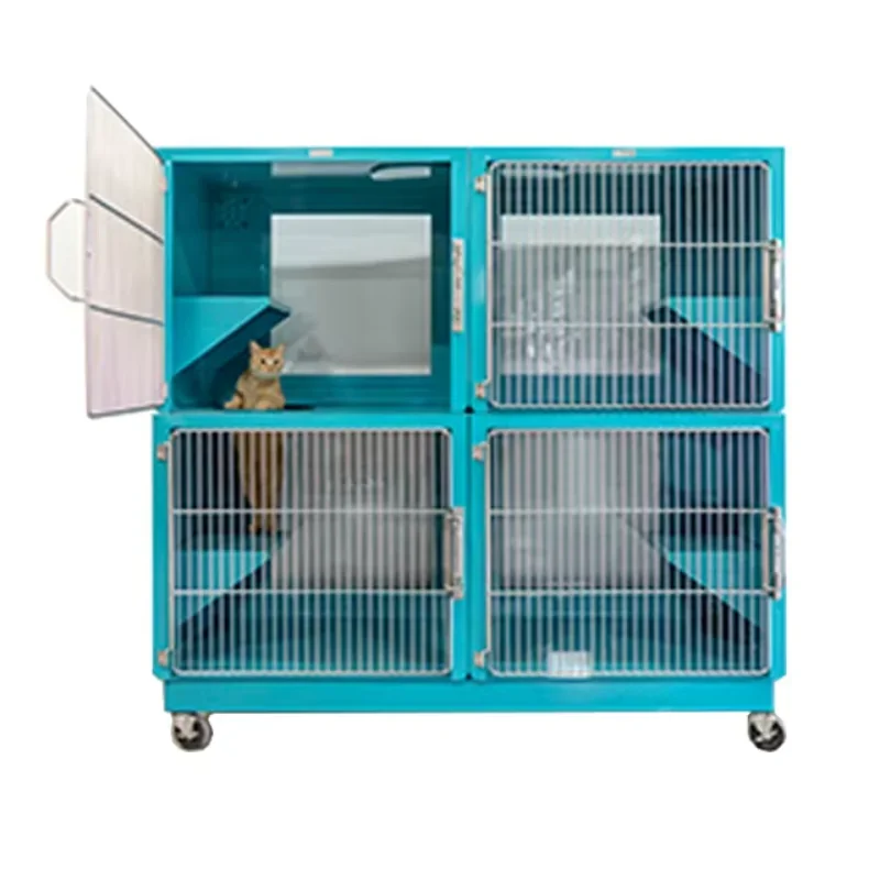 Powder Coated Double Stack Cat Condos/ Powder Coated Animal Suite