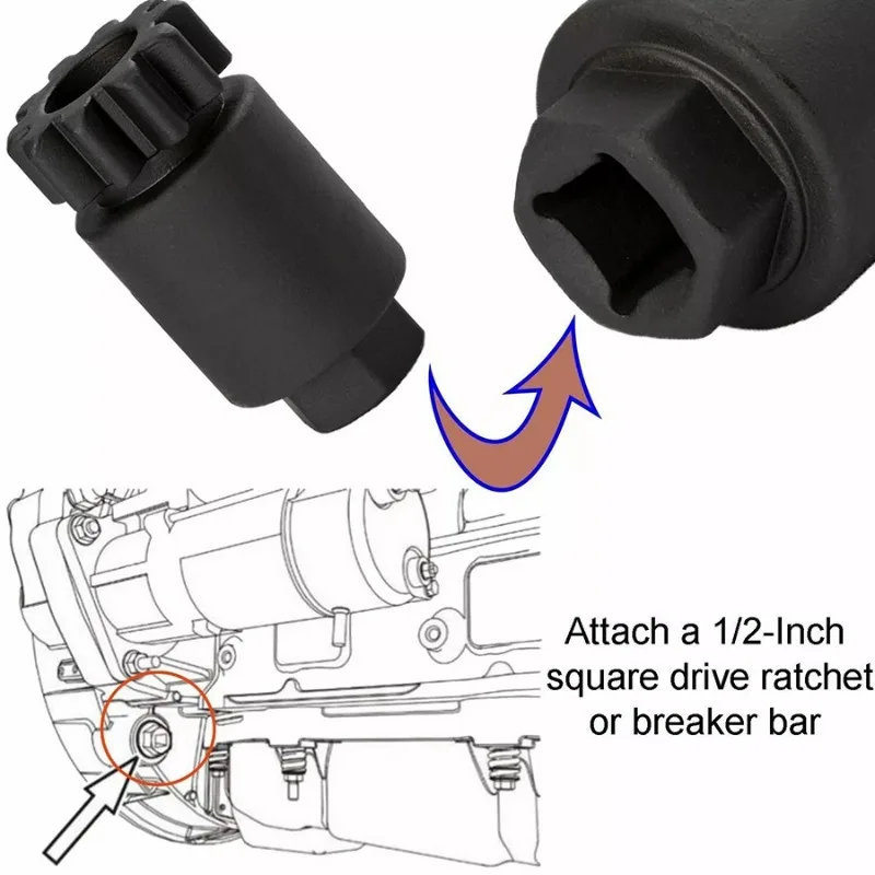 88800014 Flywheel Turning Tool Black for Volvo D11 D13 D16 for Mack Trucks MP7 MP8 MP10 2008- Engine Barring Tools