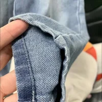 Pantalons d'automne pour enfants, broderie de dessin animé, Jeans amples pour garçons, pantalons en Denim doux et décontractés, vêtements d'extérieur pour filles de 2 à 7 ans, 2025 6