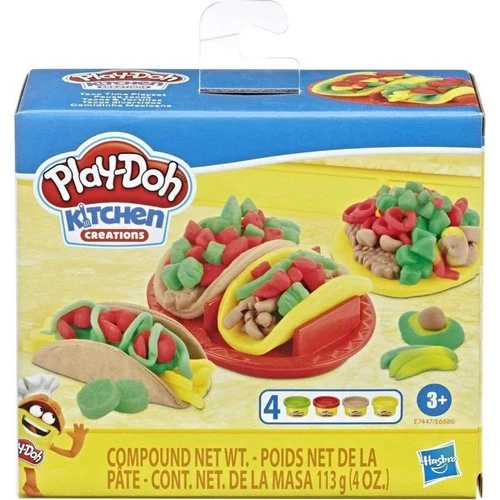 Laag blok natuurlijk Play Doh Keuken Creaties Chef 'S Cuisine Taco Tijd Spelen Deeg|Klei| -  AliExpress