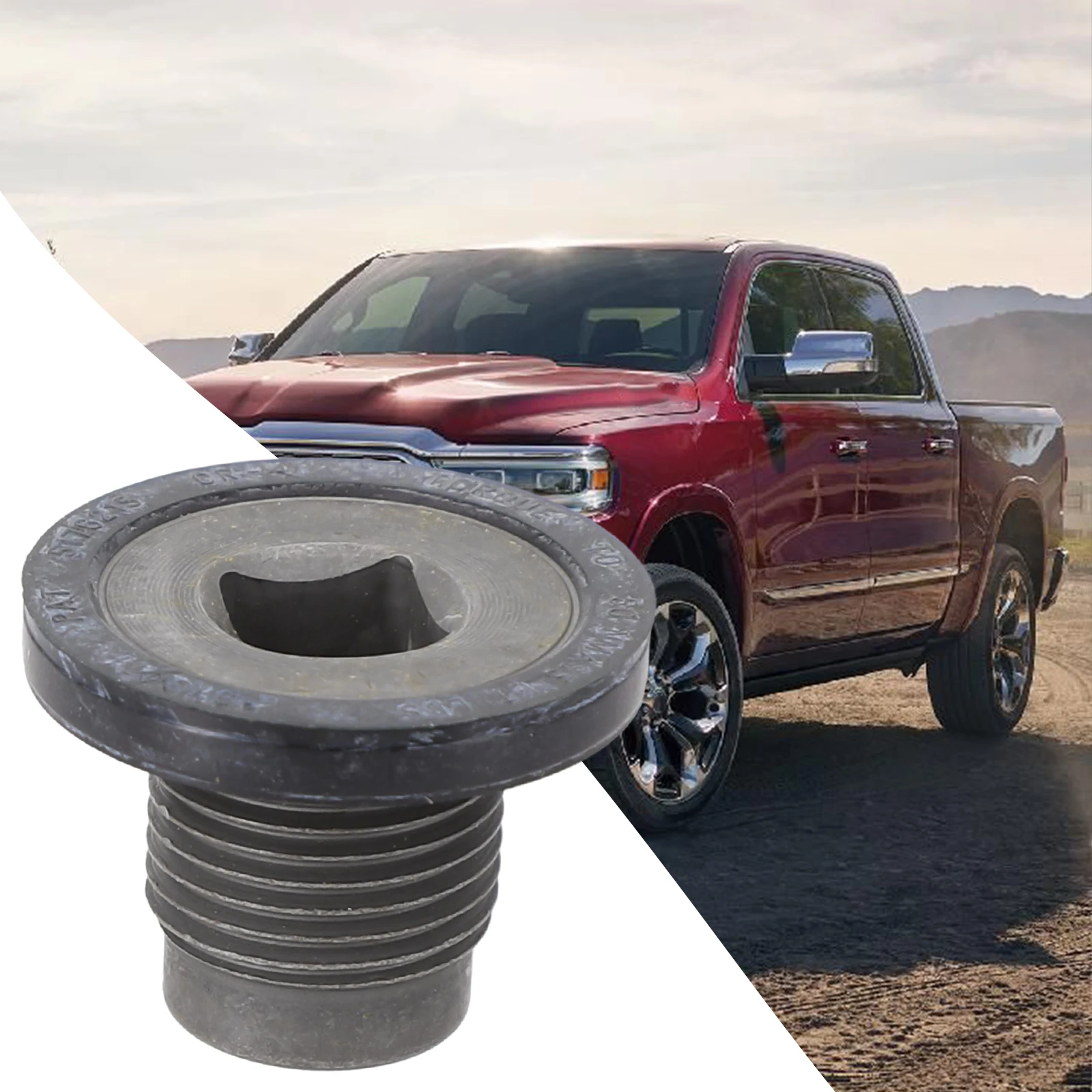 1PCS Metal Oil Drain Plug Suitable For Dodge For Ram 1500 2500 3500 4500 5500 2002-20115080631AB Easy Installation Replacement cloudfireglory 2pcs truck bed plug body plug cover 55359234ac for 2002 2003 2004 2005 2018 dodge ram 1500 2500 3500 4500 5500