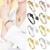 1 Set Beautiful Unisex Heart Bracelet Key Charm Choker Set Non-fading Bracelet Choker Set Bright Luster for Dating 5