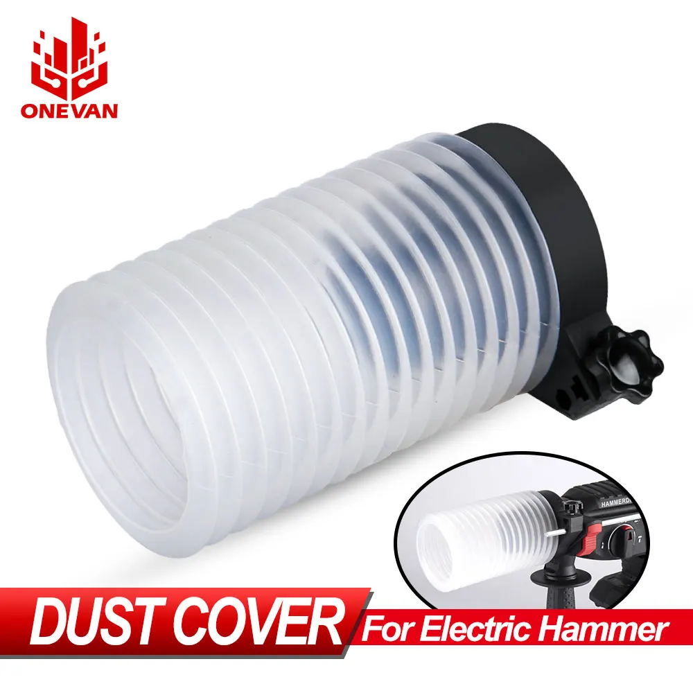 Onevan Rubber Electric Hammer Impact Drill Dust Collector Cover White