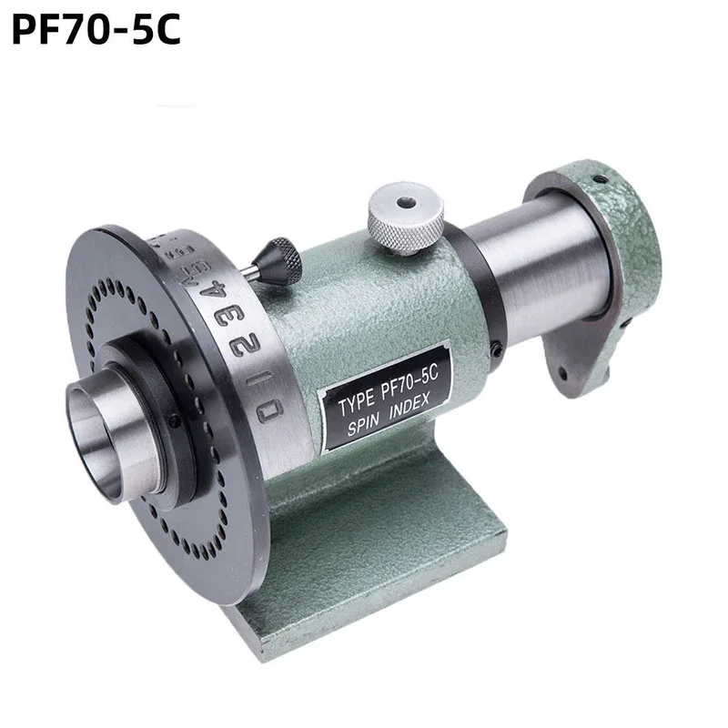 

NEW PF70-5C simple indexing head 5C chuck equal split drilling and milling grinder can be connected to 2 3 4 5 inch chuck