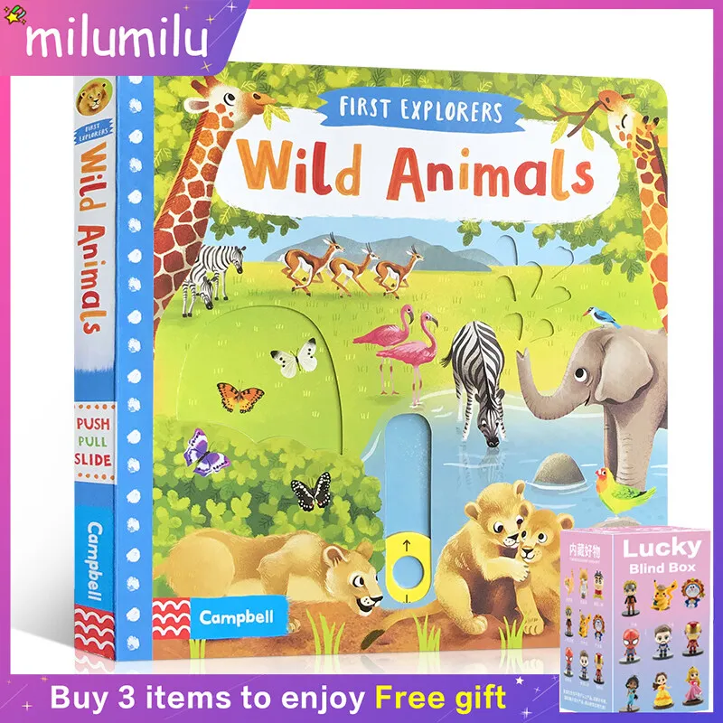 

MiluMilu First Explorers Wild Animals STEM Buku Parent Child EnlightEnmEnt Picture Book