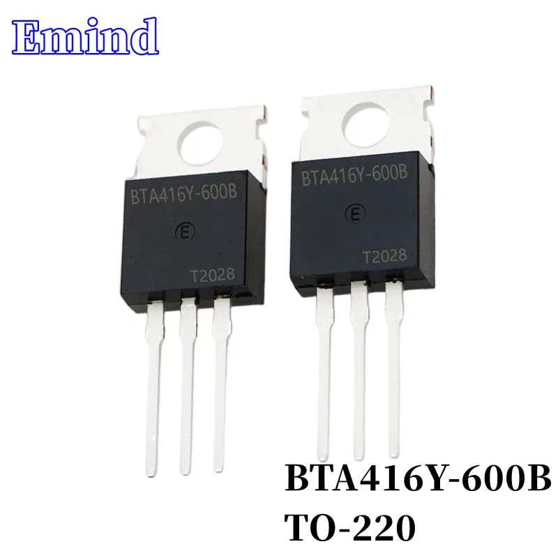 

5Pcs BTA416Y-600B BTA416 Thyristor TO-220 16A/600V DIP Triac Large Chip