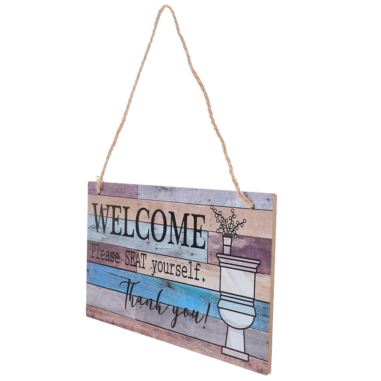 

Retro Home Decor Rustic Welcome Cutout Door Plaque Wooden Signs Front Porch Signage Cotton Linen Outdoor Hanging Board