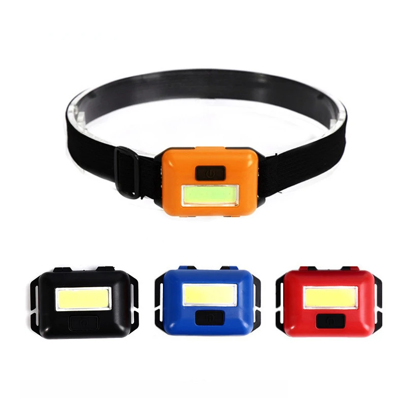 Waterproof Headlight Mini 3W COB Led 3 Modes Headlamp Head Flashlight Torch Lanterna For Outdoor Camping