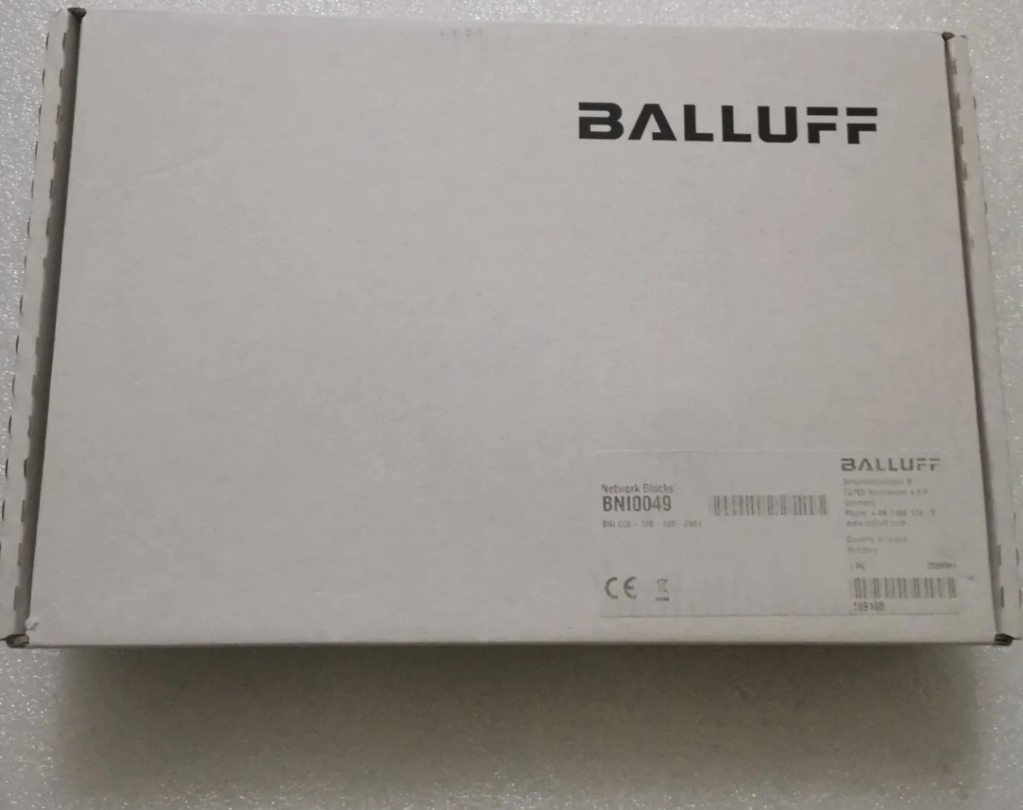 

BALLUFF BNI0049 BNI CCL-106-100-Z001