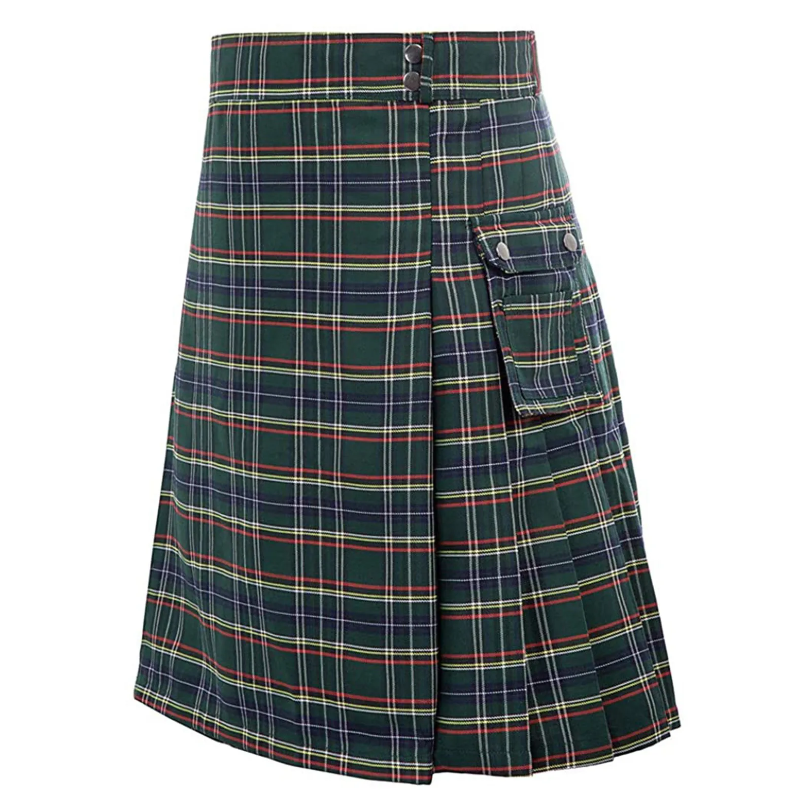 Kilt For Men Tartan Poly Viscosa Premium Quality Scottish Utility Kilt Kilt Tradizionale Highland Men'S Kilt 2024 Nuovo Arrivo
