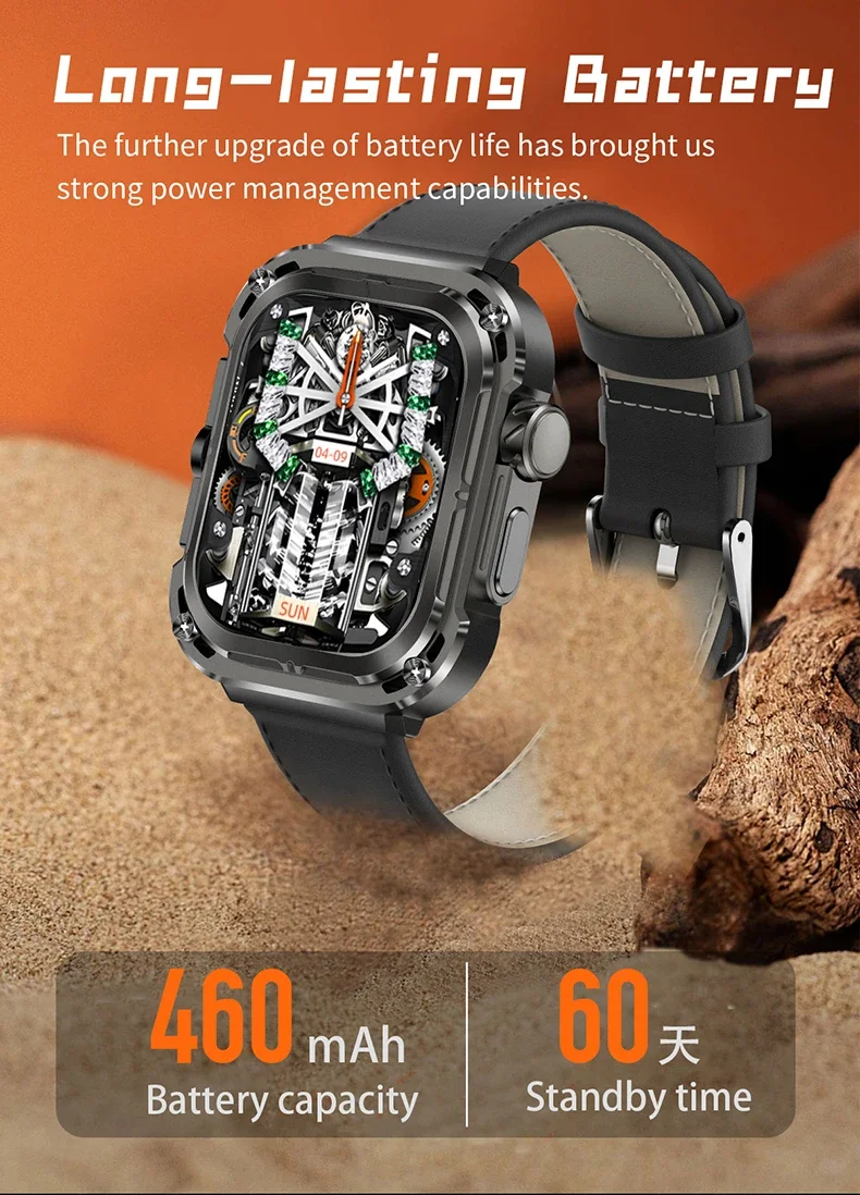 Smartwatch med bluetooth-samtal och träningsspårare för sport_voghion.com