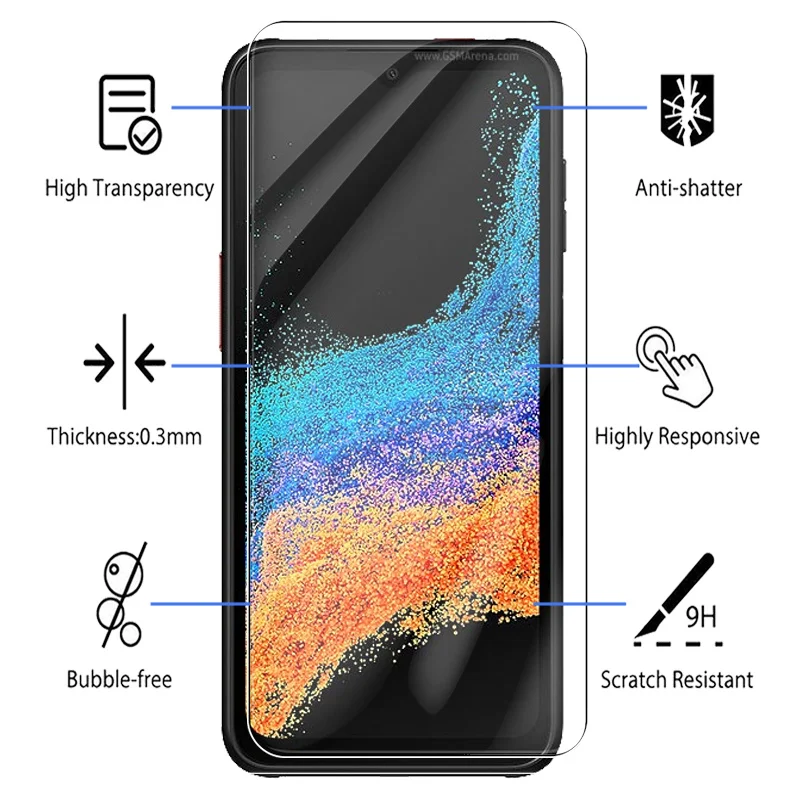 4Pcs Tempered Glass For Samsung Galaxy Xcover Pro 2 Pro2 Xcover6 Pro sumsung X cover 6 6Pro Case Protective Armor Film Cover screen protector tempered glass