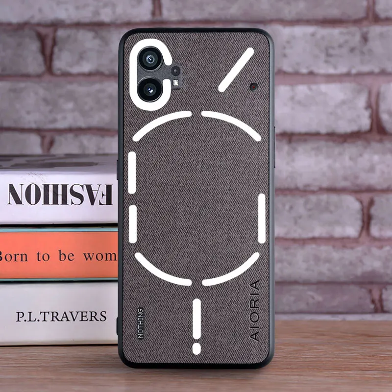Luxury Textile Leather Soft TPU Phone Cover