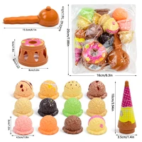 Children Simulation Food Kitchen Toy Ice Cream Stack Up Play Kids Pretend Play Toys Educational Toys For Baby Gifts 4