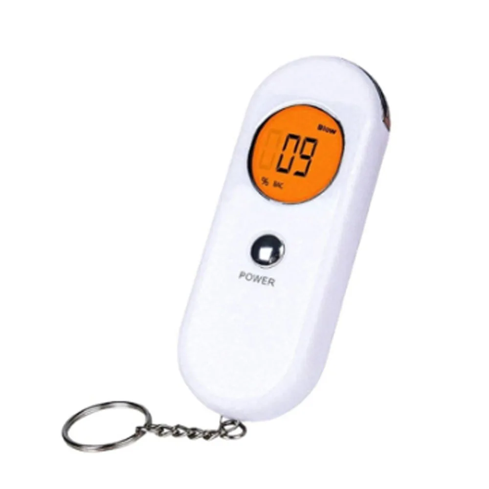 

Breathalyser Alcohol Tester Detection Device Keychain Breath Analyzer Detector Test LCD Backlight Kit Motorcycle Car Accessories