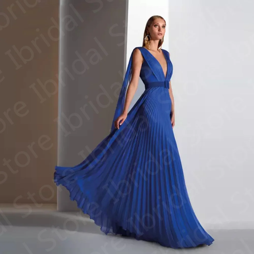 Latest Boho Beach Mother of the Bride Dress Royal Blue Chiffon Dress VNeck Aline | eBay Latest Boho Beach Mother of the Bride Dress Royal Blue Chiffon Dress VNeck Aline | eBay