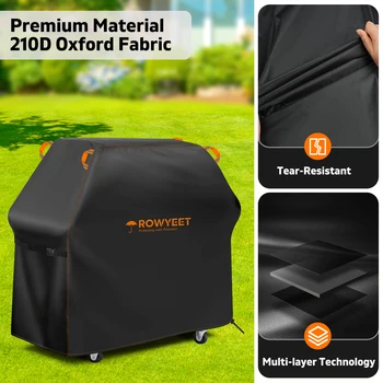 Ry-210 Orange BBQ Grill Cover 3
