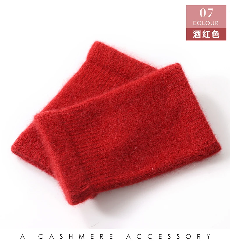 Hochwertiger, bequemer Stretch-Handgelenkschutz aus 100 % Kaschmir, einfarbig, warme Innenbekleidung, rutschfester Armschutz, Sport-Handgelenkschutz – Detail 26