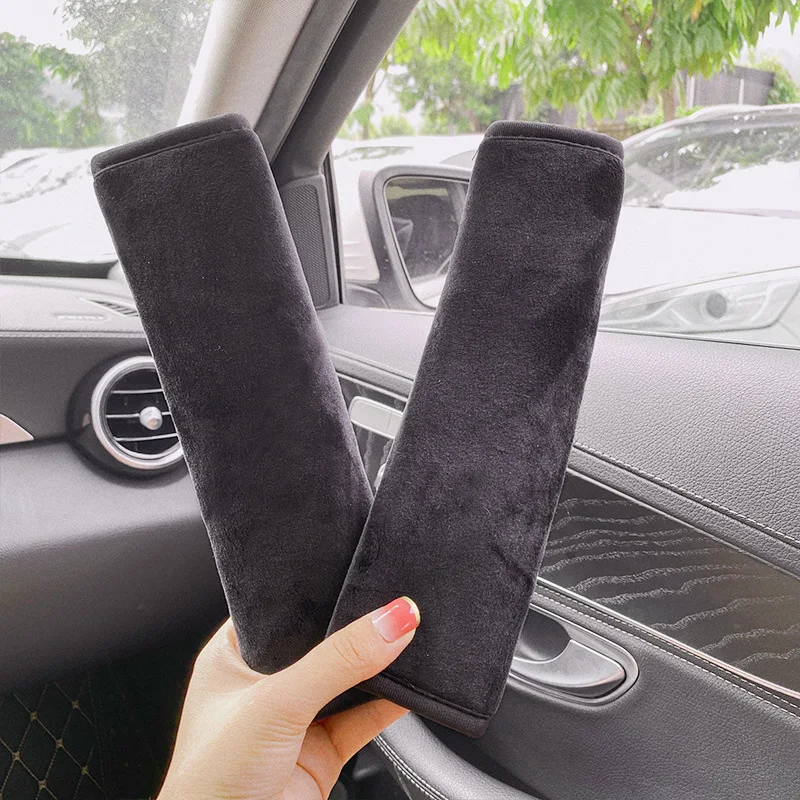 2pcs Children Car Safe Belts Pillows Plush Seat Belt Cover Car Shoulder Pad Adults Kids Sleep Positione Protectr Accessories