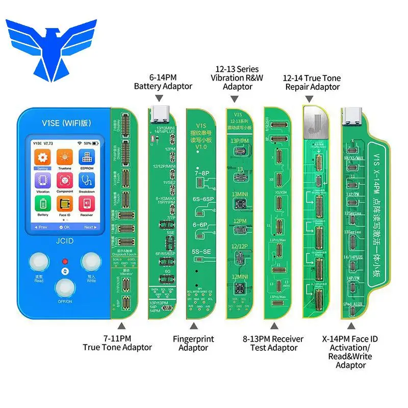 

JC Phone Reading Programmer V1SE Face ID JCID Photosensitive Original Color Dot Matrix Board For Iphone Ture Tone Battery Repair