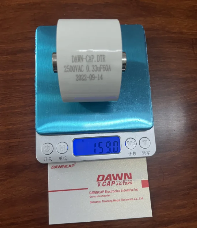 DAWNCAP  DTR 0.33UF 2500V AC 60A High-voltage Resonant  heater Capacitor nuoshihua digital high voltage megohmmeter low price nuosc 2500v insulation resistance tester