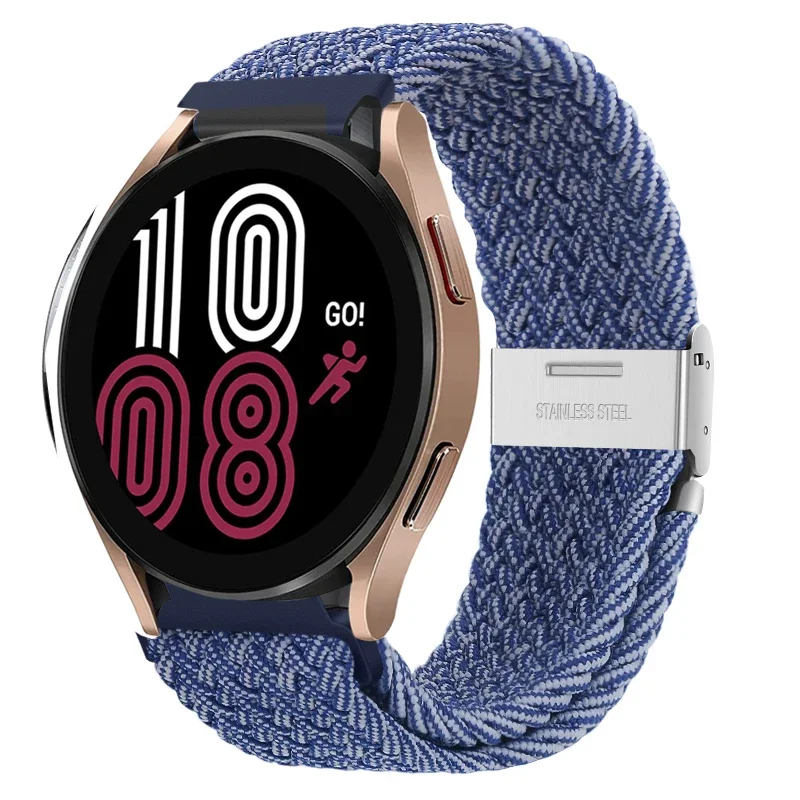 Braided Elastic Nylon Band - 20mm/22mm - Multi-Functional Smartwatch Bracelet