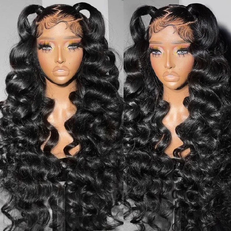 Human hair wigs 250 Density Loose Deep Wave 13x6 HD Lace Front Wigs 100% Human Hair Brazilian 5x5 Glueless Wig Human Hair Ready to Wear Prepluck