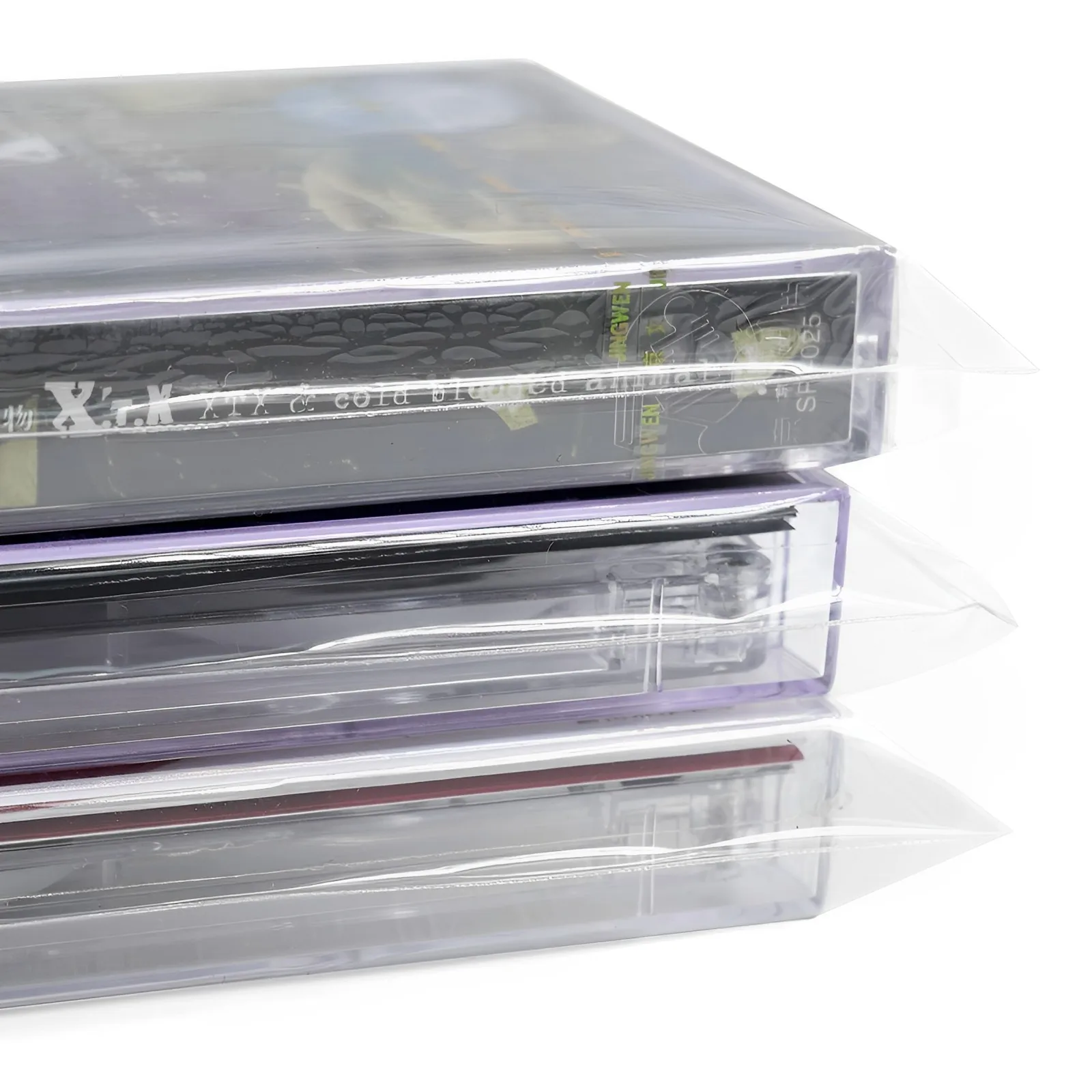 20 PCS Resealable Cassette Tape Bags Clear Dust-proof Protective Outer Sleeves Self-adhesive Waterproof Cassette Tape Container