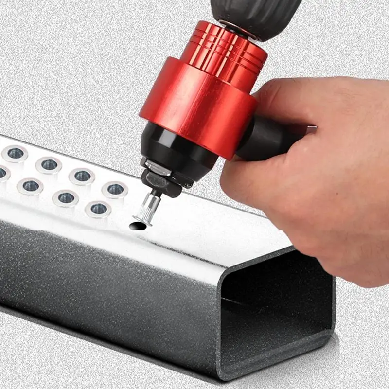 Rivet Applicator Adapter Drill Attachment Easy Processing Rivet Attachment Installation Tool Efficient Riveting Hand Tool Insert