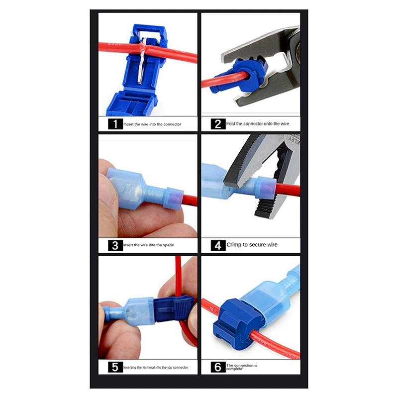 T-Type Break-Free Wire Terminal Main Line Branch Wire Clamp Combination Quick Connection Terminal