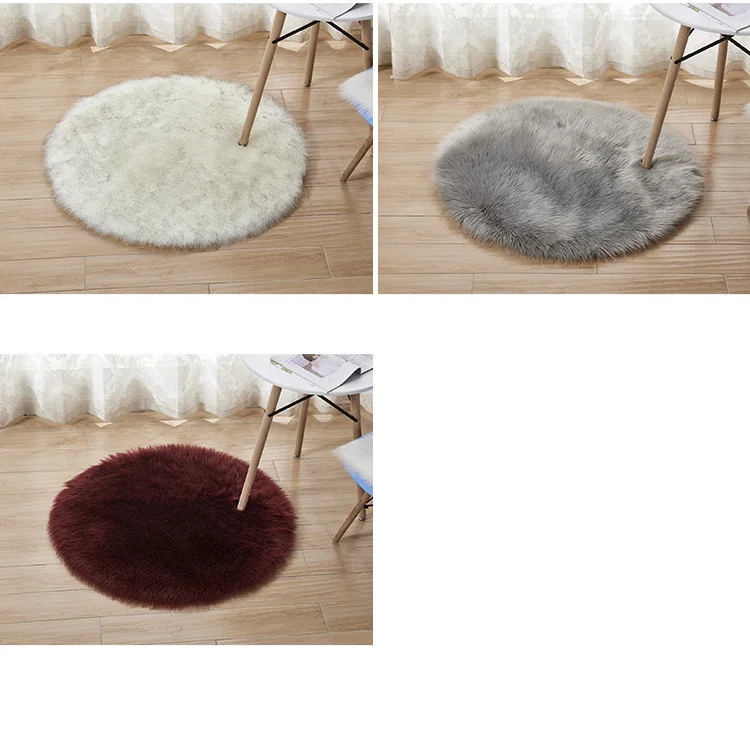 Plush imitation wool carpet, living room, cold proof foot mat, floor mat, decoration, anti slip mat, household use_voghion.com