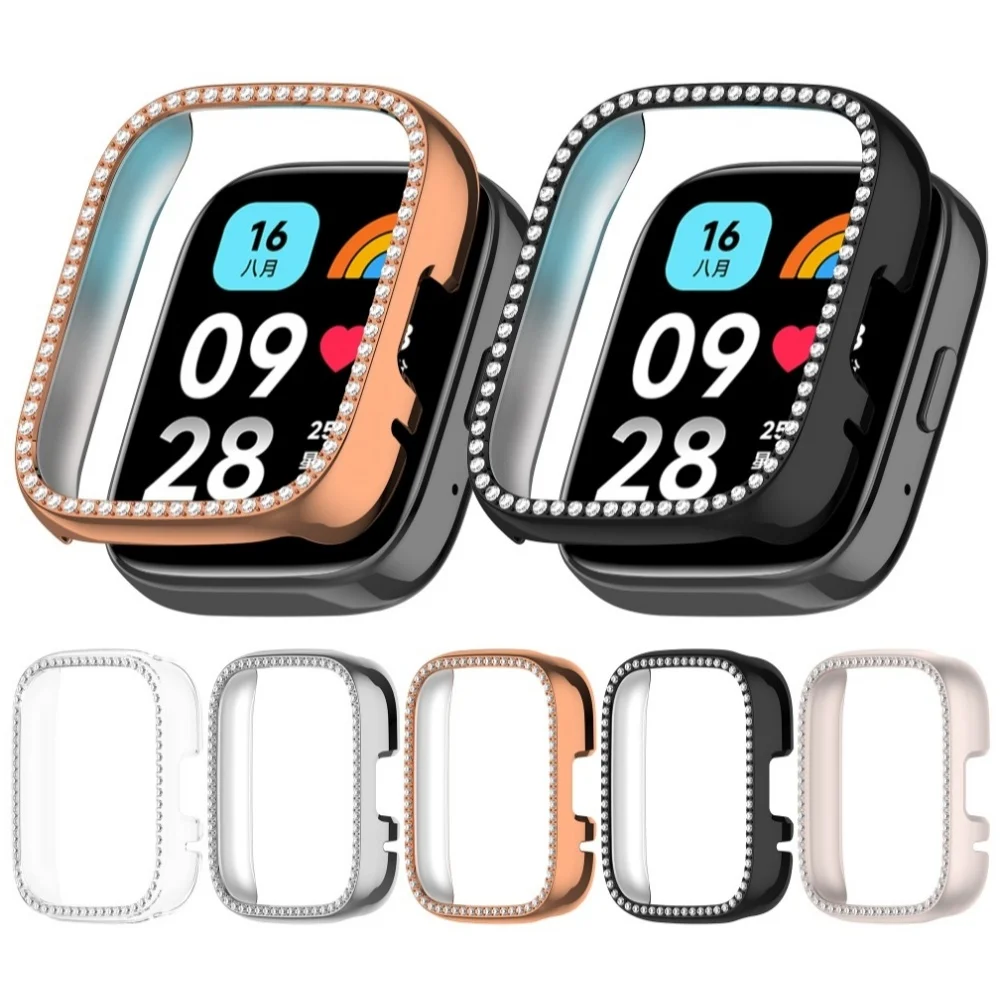 Diamond-Embellished Hollowed Protective Watch Case