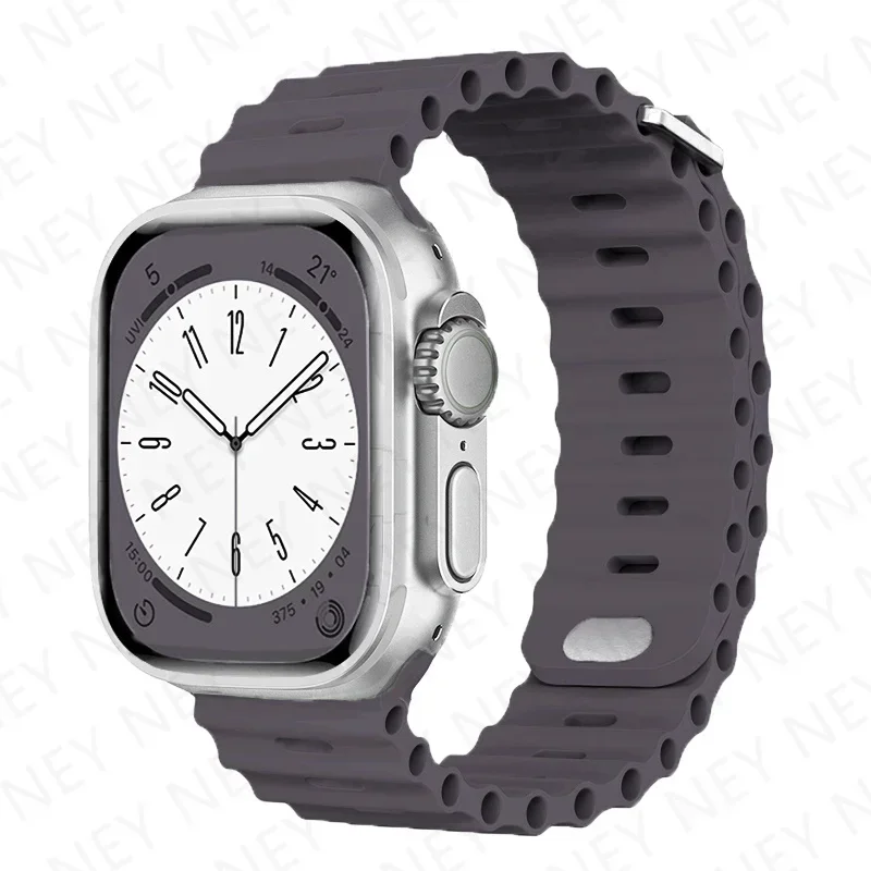 Ocean Silicone Strap for Apple Watch - Durable and Stylish Wristband