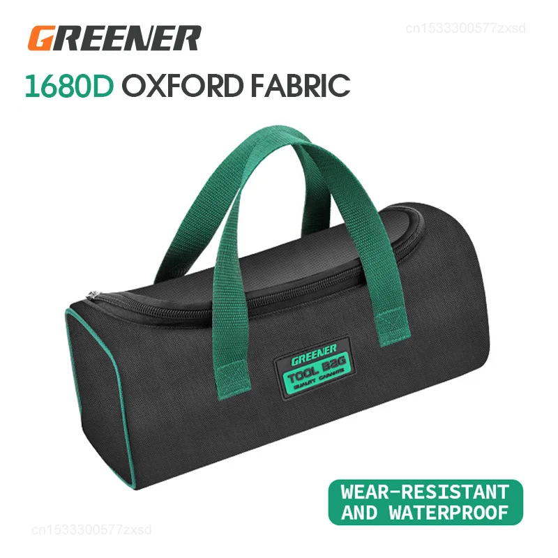 GREENER Electrician Tool Bag Multifunctional Oxford Thickened Woodworking Storage Screwdriver Kit Tool Bag Portable Handheld