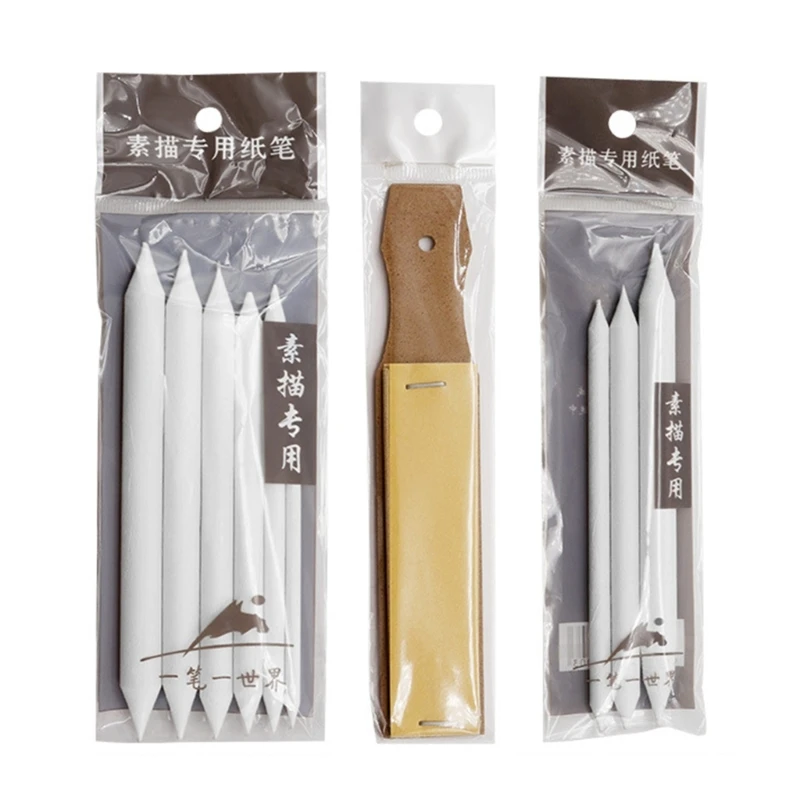 

Blending Stumps Set with Sandpapers, Artist Sketching Tools