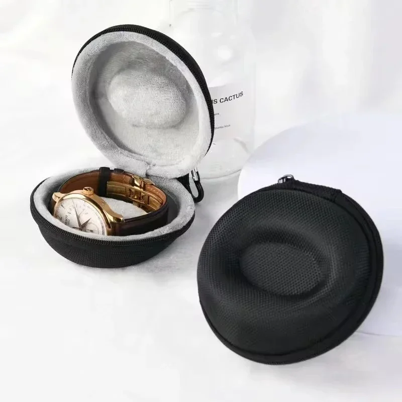Portable Watch Travel Case EVA Watch Storage Box Waterproof Watch Holder Zippered Smartwatch Container Single Watch Organizer