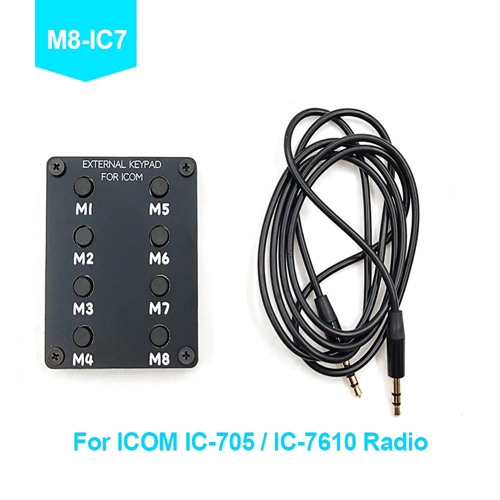 New  M8 External Control Keyboard For ICOM IC-705 IC-7610 Walkie Talkie