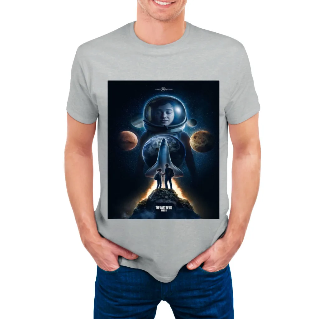 thumbnail image 1 of Camiseta de manga corta con cuello redondo y nueva camiseta de verano para hombre de The Last Of Us, 1 of 5