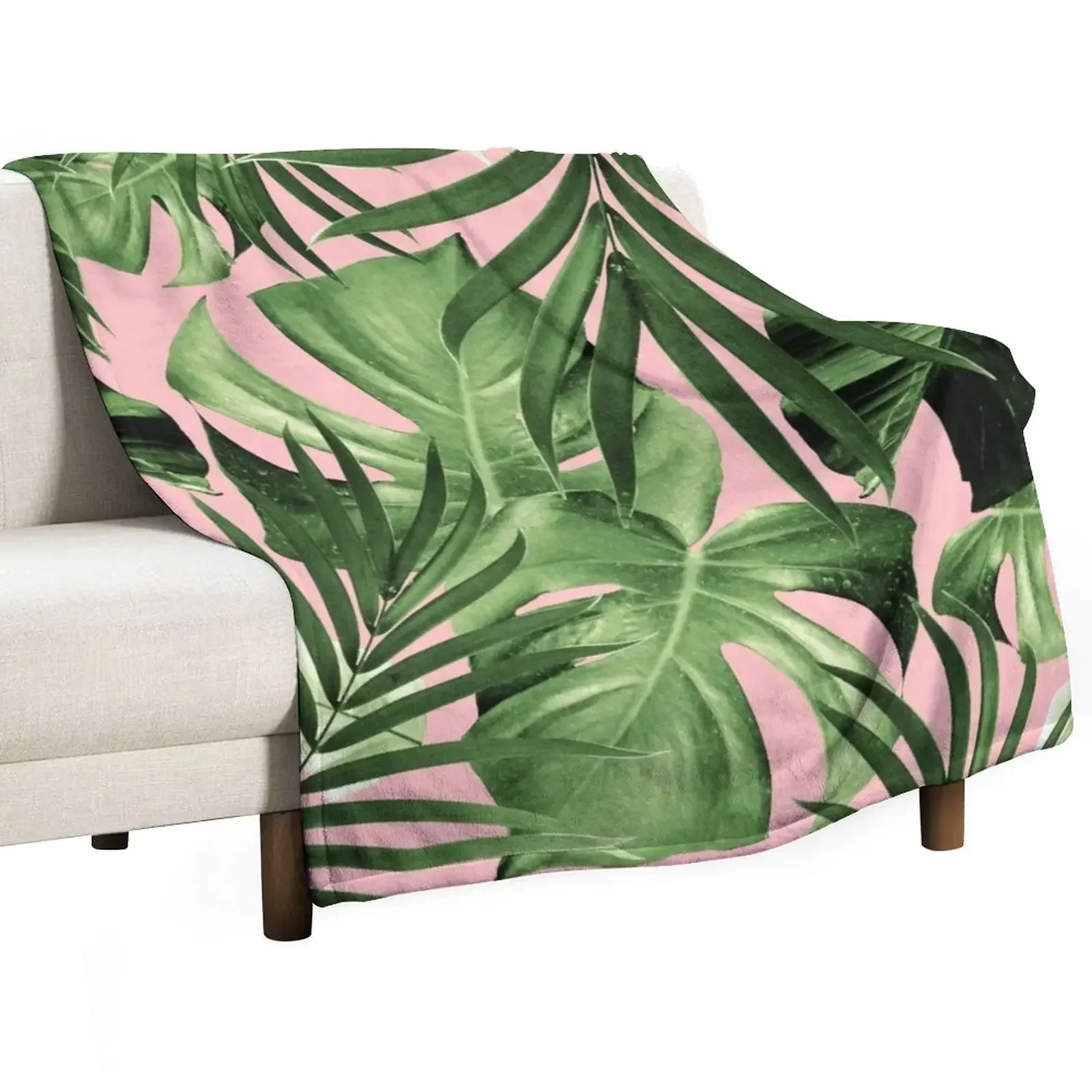 

Tropical Jungle Leaves Pattern #11 #tropical #decor #art Throw Blanket Comforter Cute Blankets
