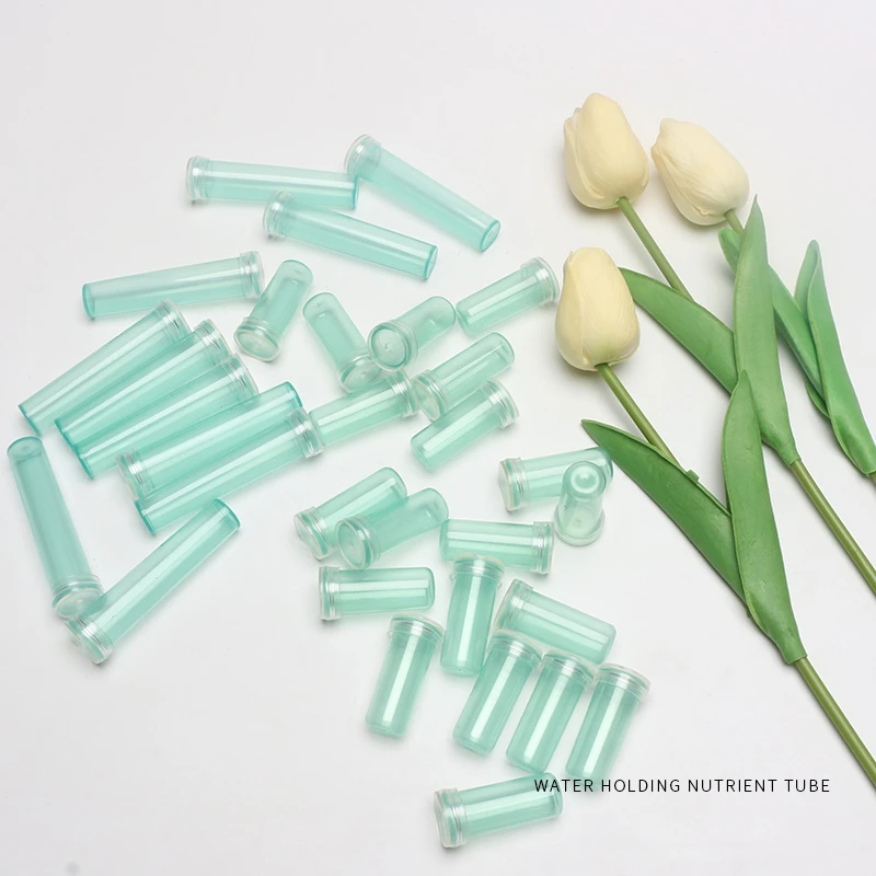 Large Fresh-Keeping Water Tubes, Clear Plastic Floral Flower