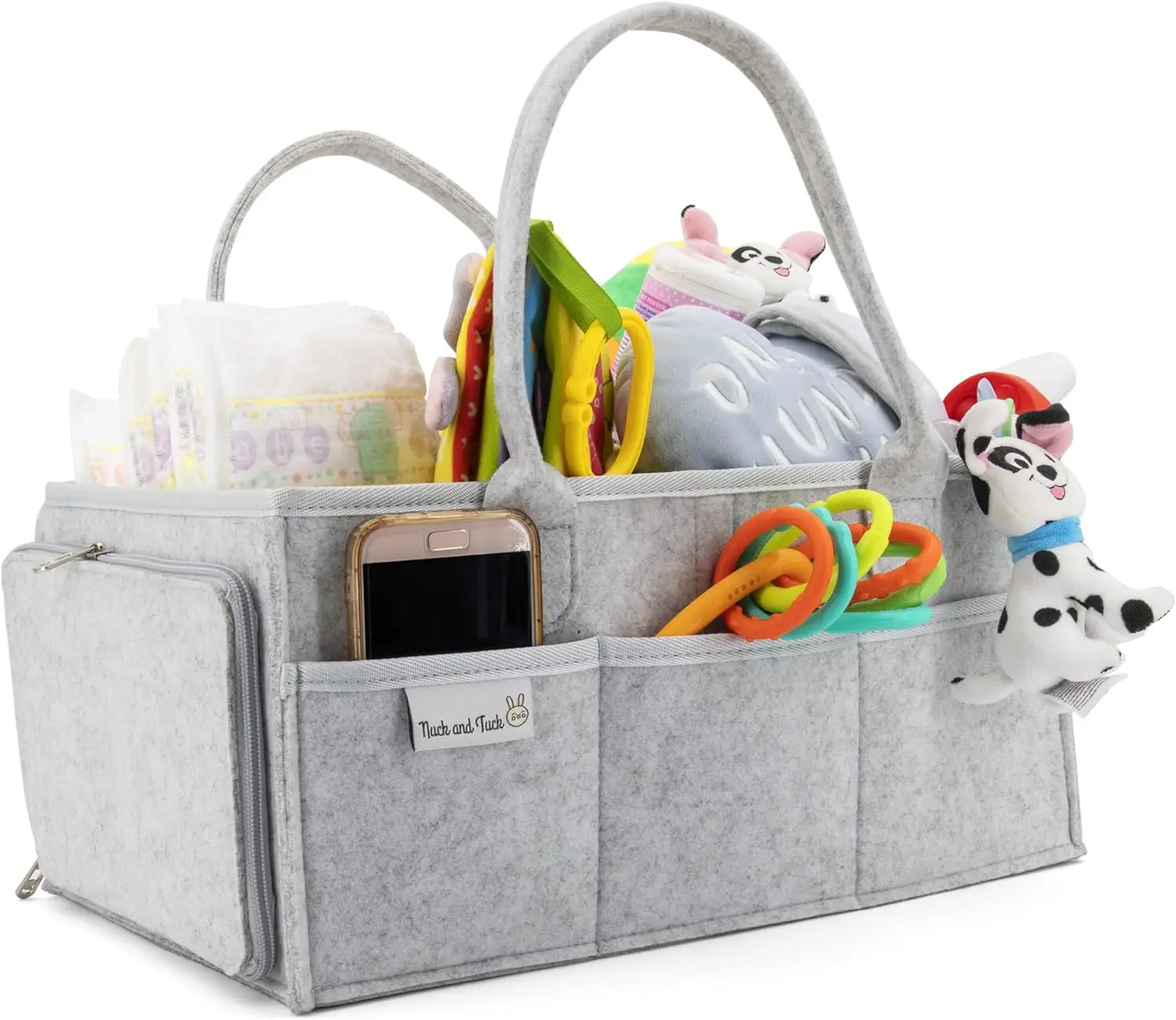 caddy-organizador-para-bebe-menina-ou-menino-estacao-em-mudanca-premium-felt-nursery-organizer-com-armazenamento-multiplo