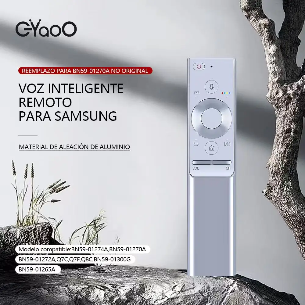 Premium TV Voice Remote Control for Samsung QLED and Crystal Clear Series