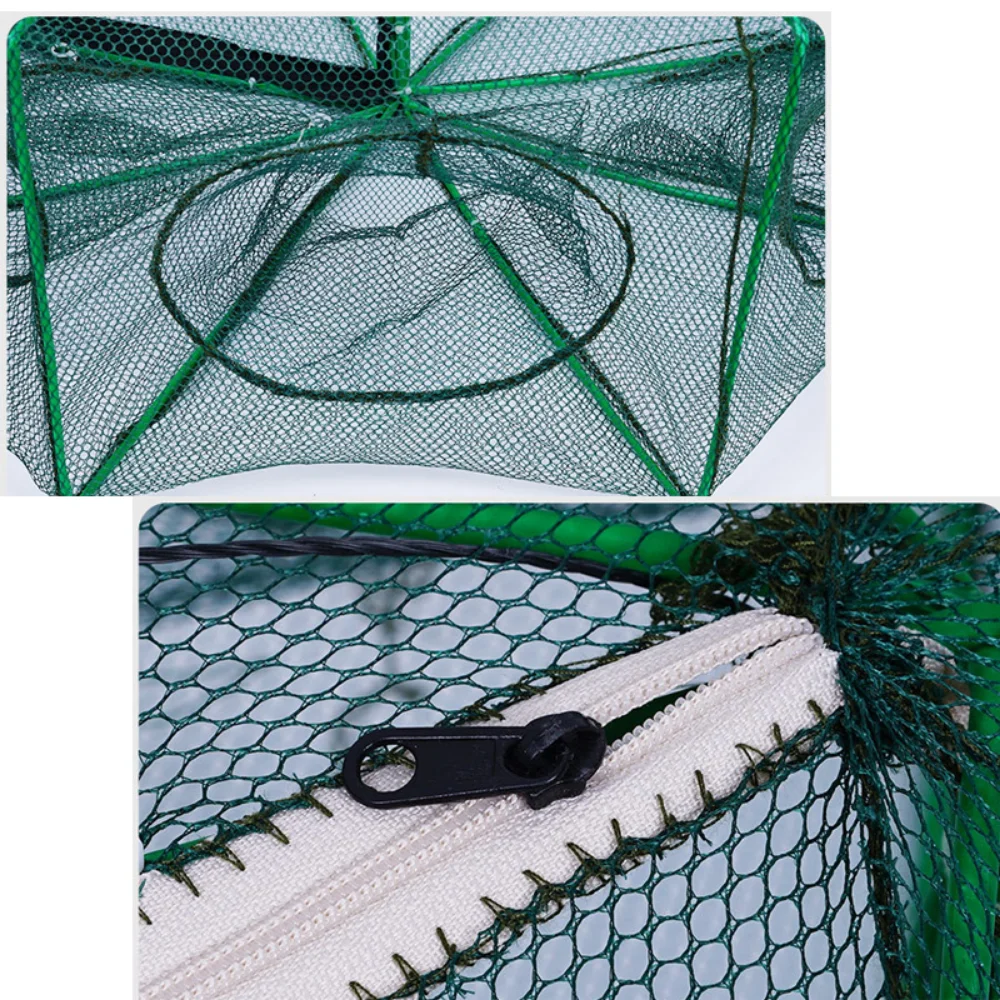 3-1PCS Nylon Sea Fishing Net Trap Foldable Crab Fish Crayfish Catcher  Casting Network Fishing Cage Carp Fishing Accessories - AliExpress