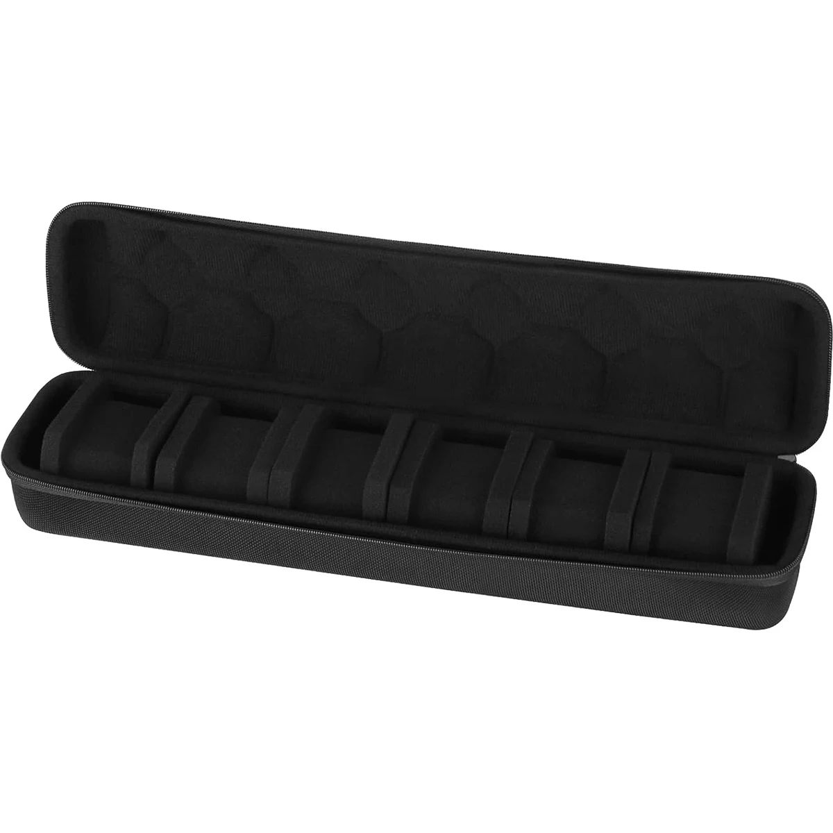 6 Slots Portable Watch Travel Case Watch Scroll Storage Box Anti-drop Shockproof Zipper Jewelry Display Organizer Box watch storage box