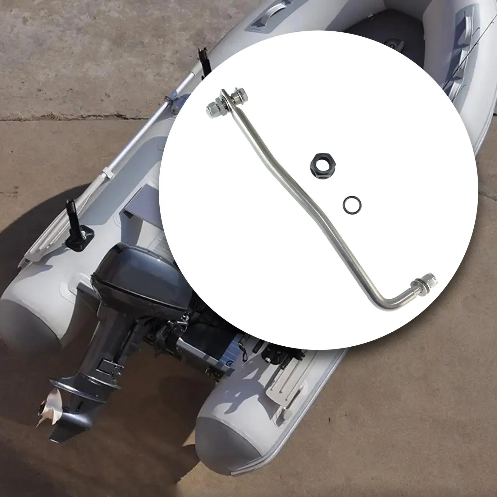 Universal Gravity Tie Rod For Outboard Engines – 700mm Stainless Steel Connecting Rod For Twin Engine Boats